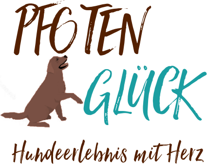 Pfotenglück Logo - Hundeerlebnis mit Herz